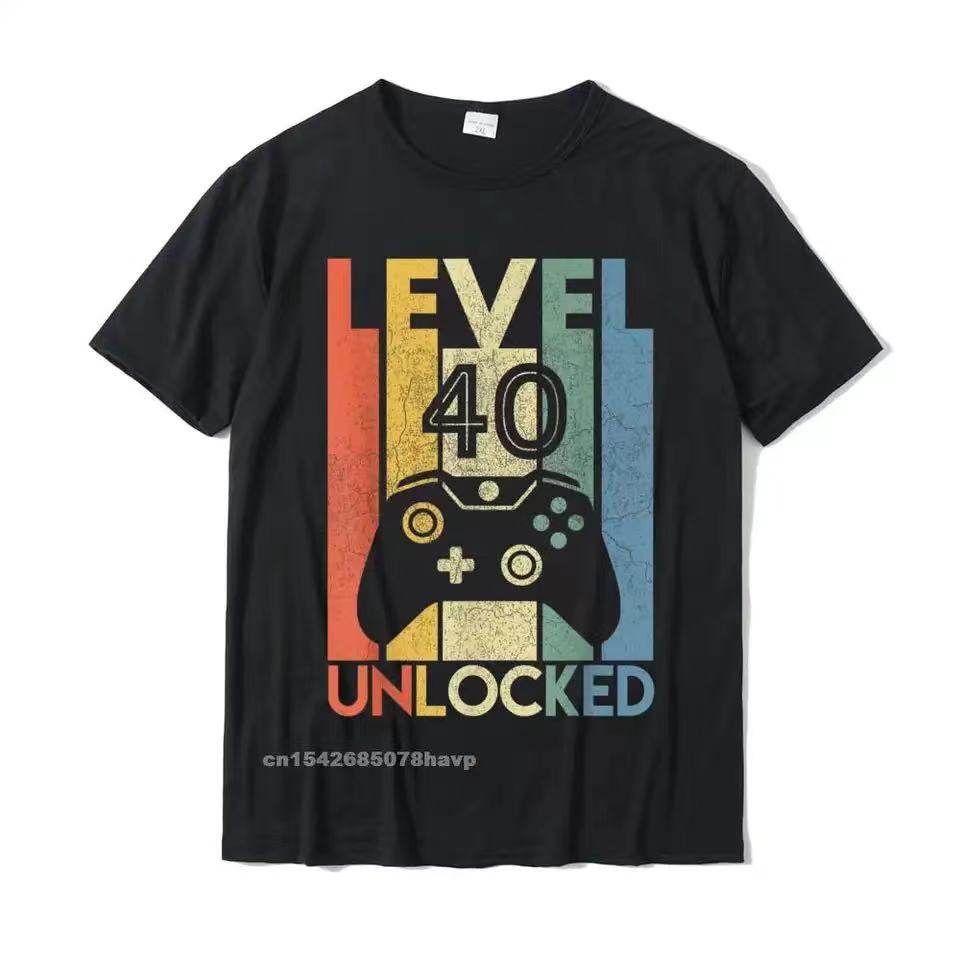 Esports Gaming Shirts - Level 40 Unlocked Funny Video Gamer