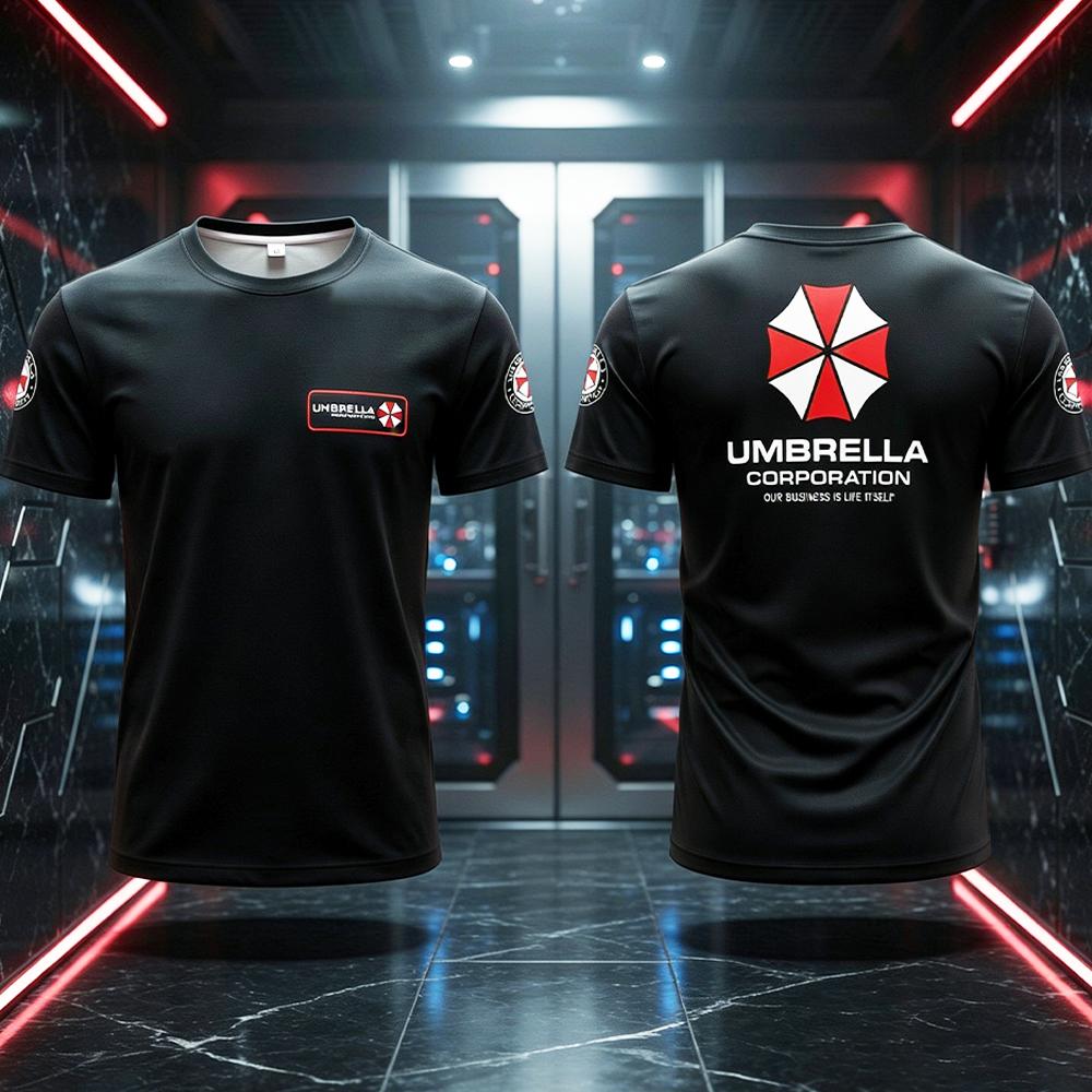 Esports Gaming Shirts - Umbrella Corporation Iconic Logo Slogan Printed