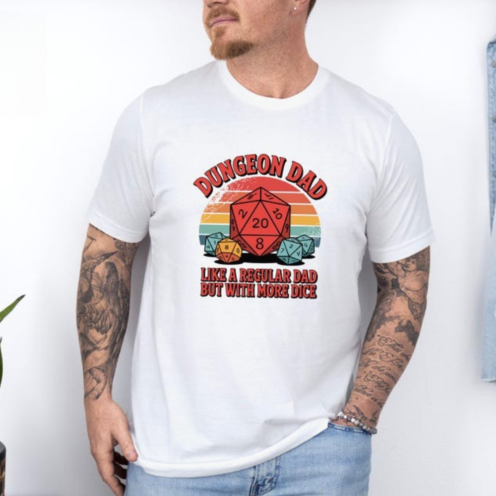 Esports Gaming Shirts - Dungeon Dad Shirt Funny Dungeons and