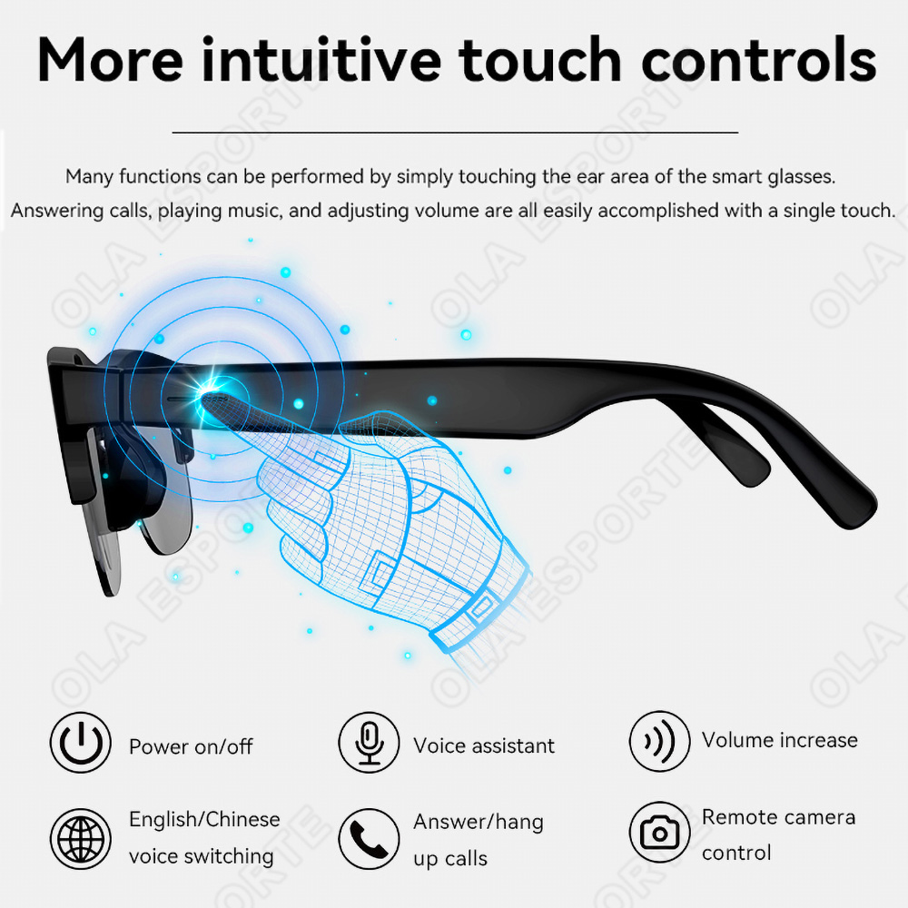 NEW Smart Glasses V5.3 Bluetoo - Esports Gamer 评论和价格
